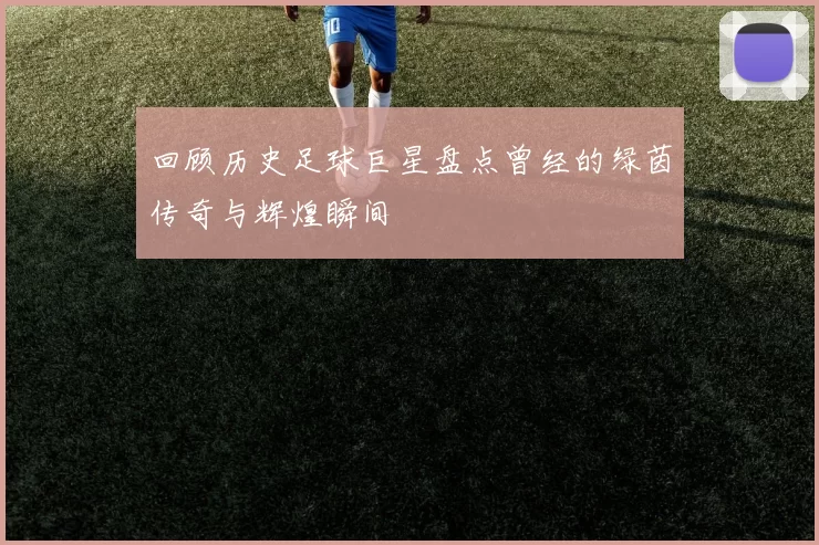 回顾历史足球巨星盘点曾经的绿茵传奇与辉煌瞬间