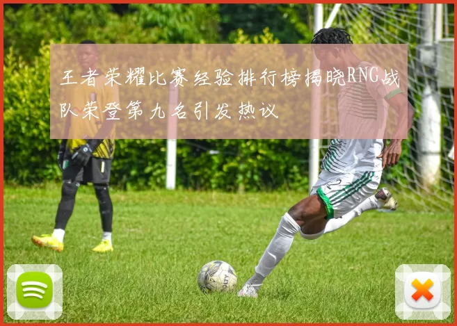 王者荣耀比赛经验排行榜揭晓RNG战队荣登第九名引发热议